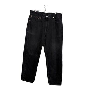 Levi’s 550 Relaxed Fit Black Jeans W36 L32 Straight Leg Vintage Wash